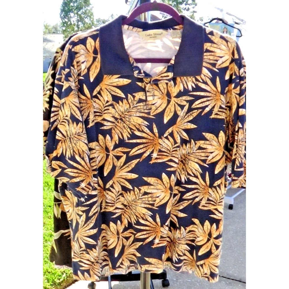 Cooke Street Men's Shirt XL Pull Over Hawaiian #049